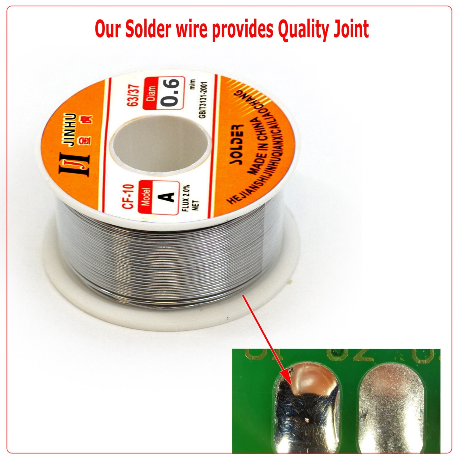 3PC Tin Lead FREE 1mm 60/40 Rosin Core Solder Flux Soldering Welding Iron Wire