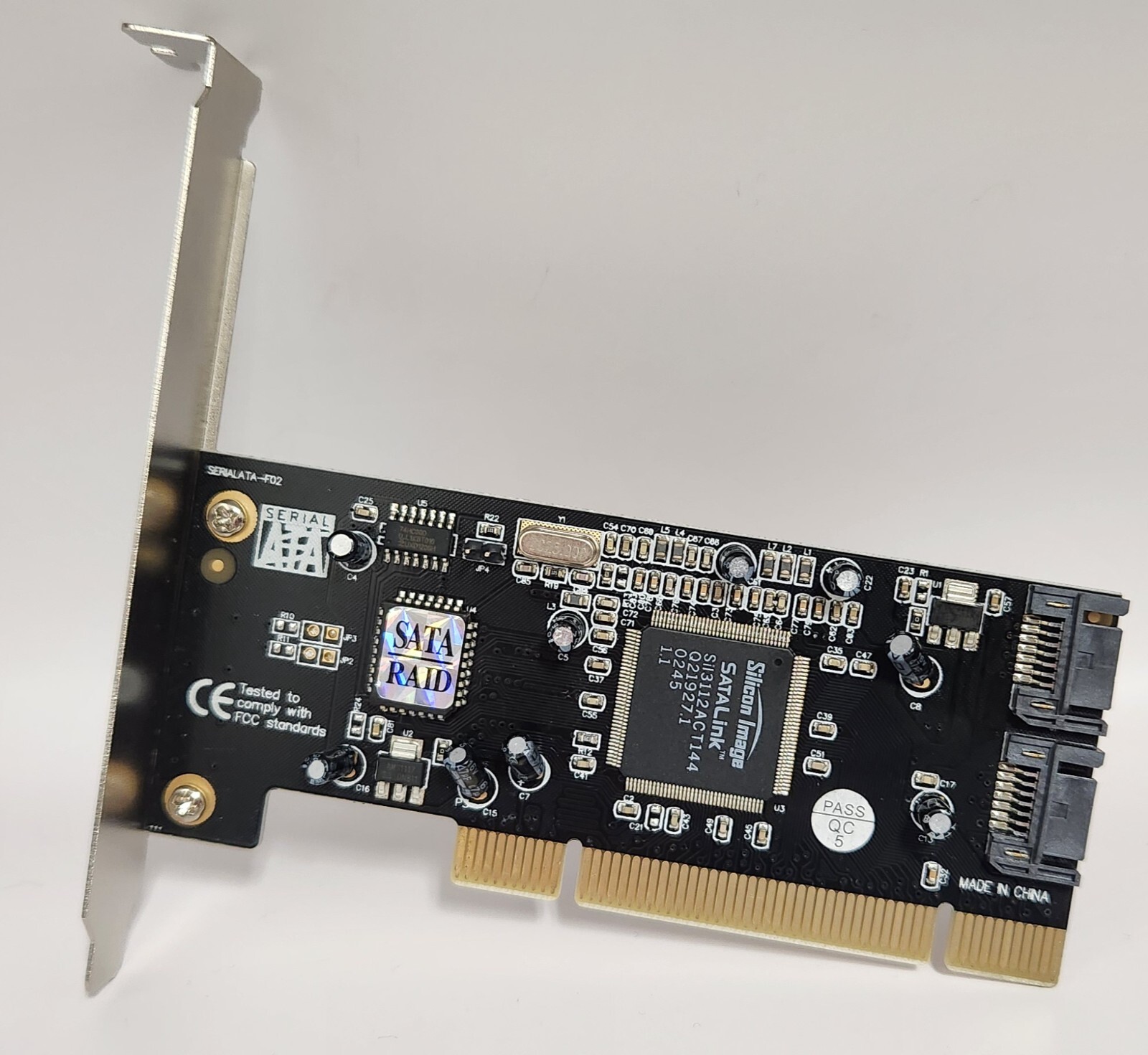 Serial ATA two-port SATA PCI card (SiI3112 sil3112 chipset)