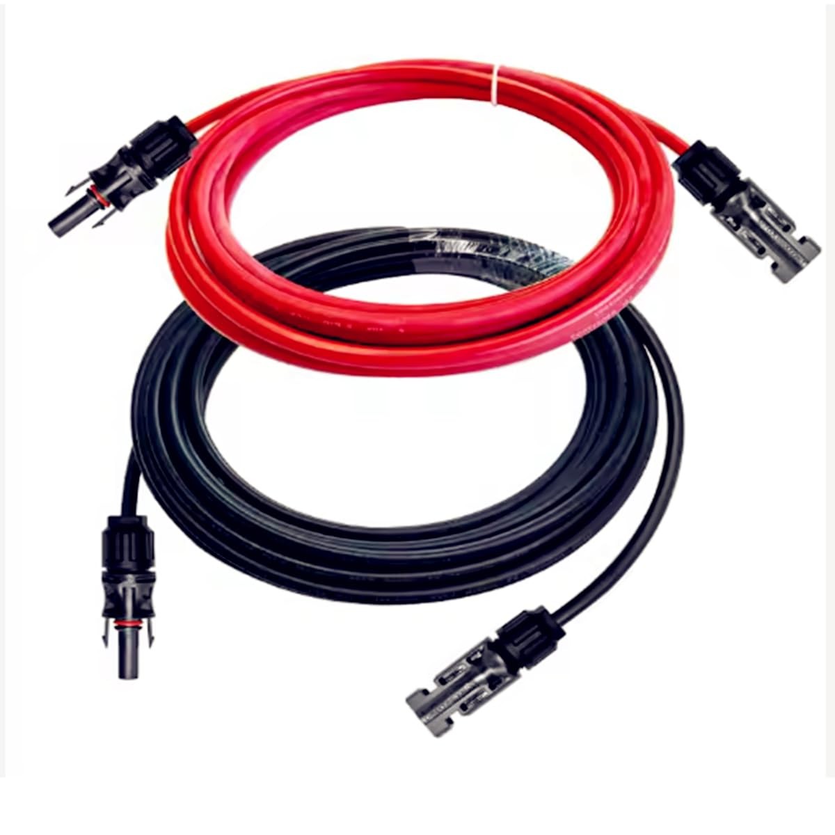 1 Pair 10FT Solar Panel Extension Cable 10AWG 10 feet, 20 BLACK+RED