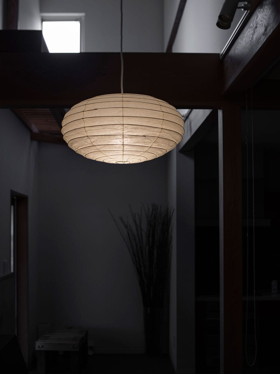 Isamu Noguchi Akari 50EN Pendant lamp Washi Paper Handcraft Light Shade Fram set