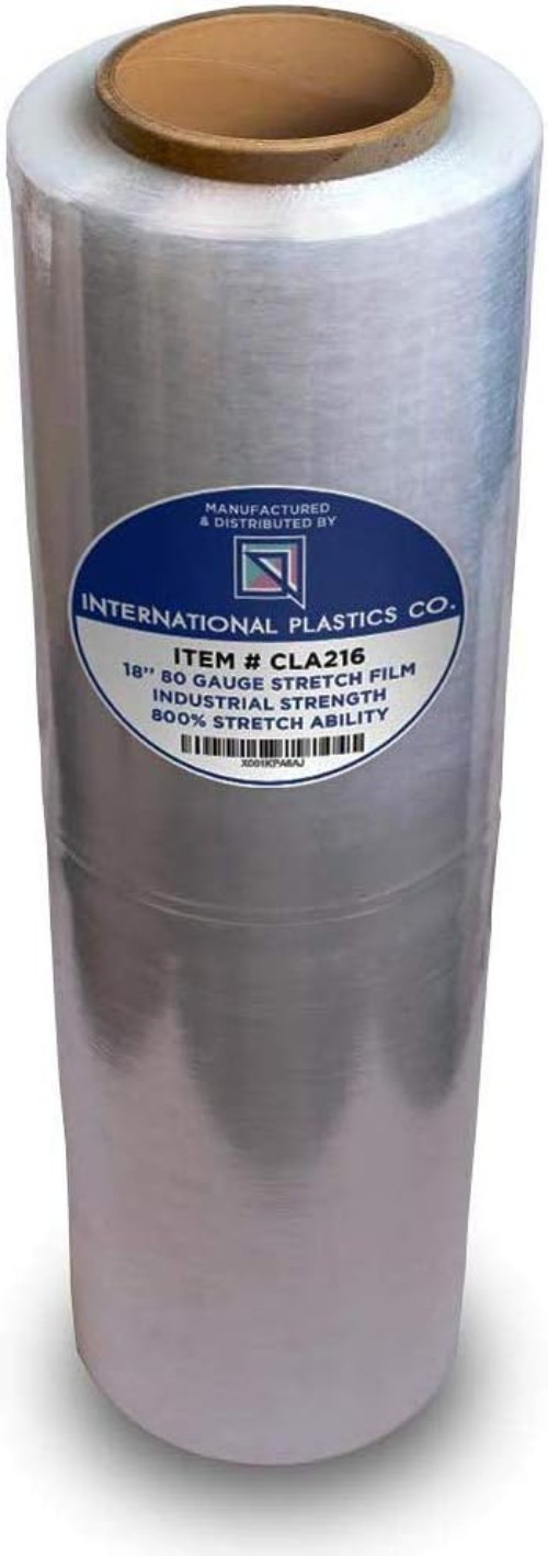 18" Heavy Duty Stretch Wrap | 1500ft, 80 Gauge, Perfect for Moving and Storage
