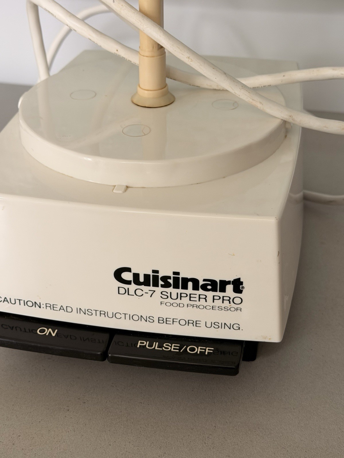 Cuisinart DLC-7 Super Pro Food Processor Motor Tested Works VINTAGE 1984 EUC