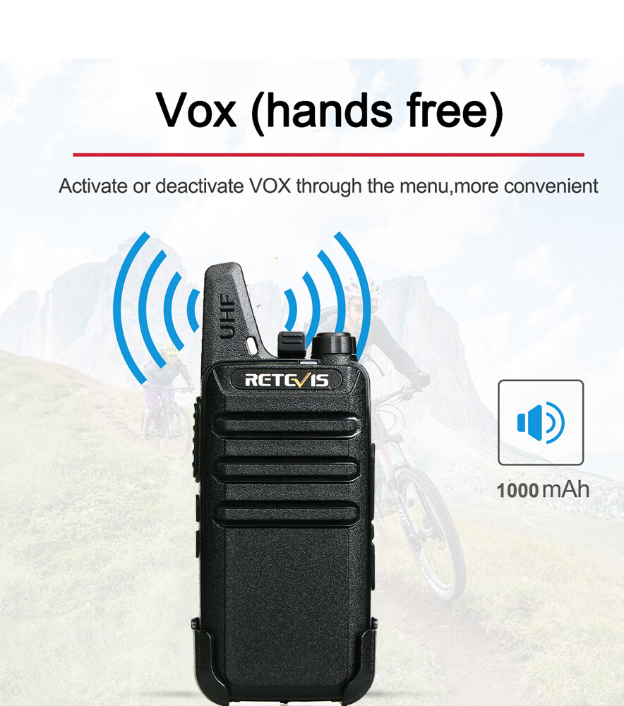 20*Retevis RT22 UHF Walkie Talkies 2 Way Radio 16CH for Hospital/School/Factory