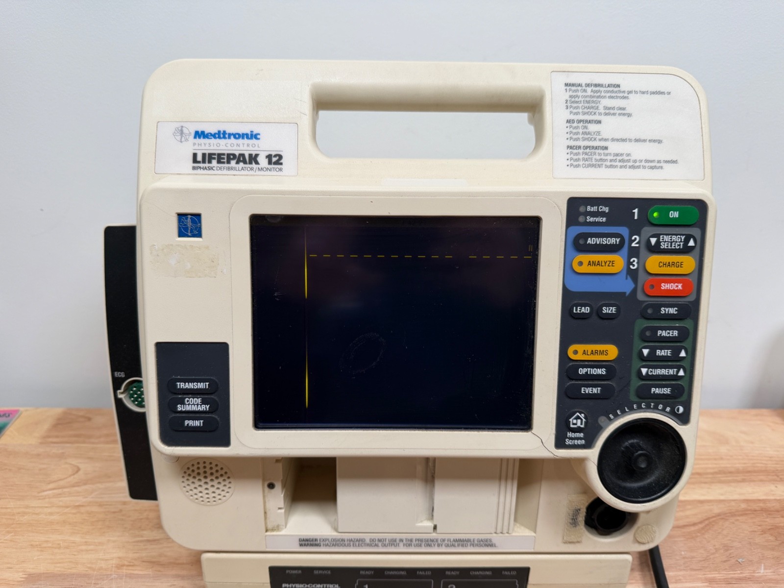 Physio LifePak 12 with AC Adapter Good Condition - Fast Free Shipping!