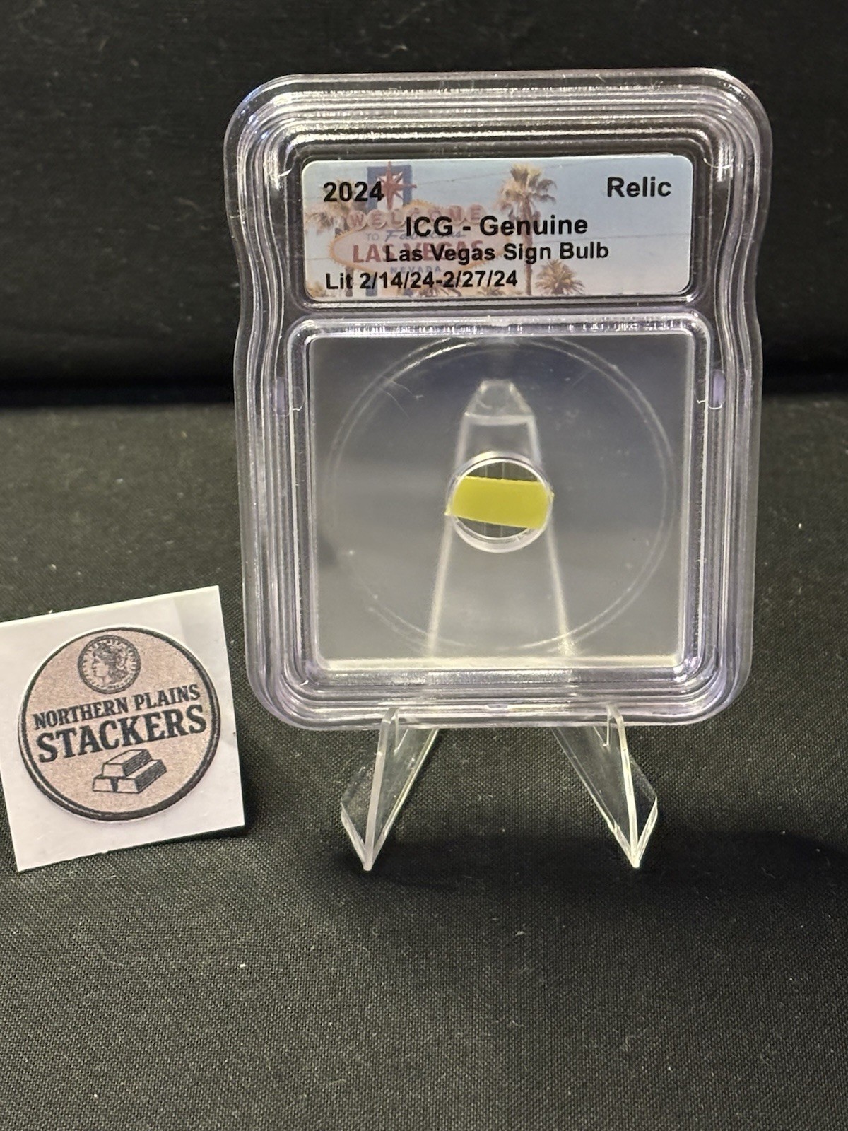 Las Vegas Sign Light Bulb Relic ICG CERTIFIED - Random Piece