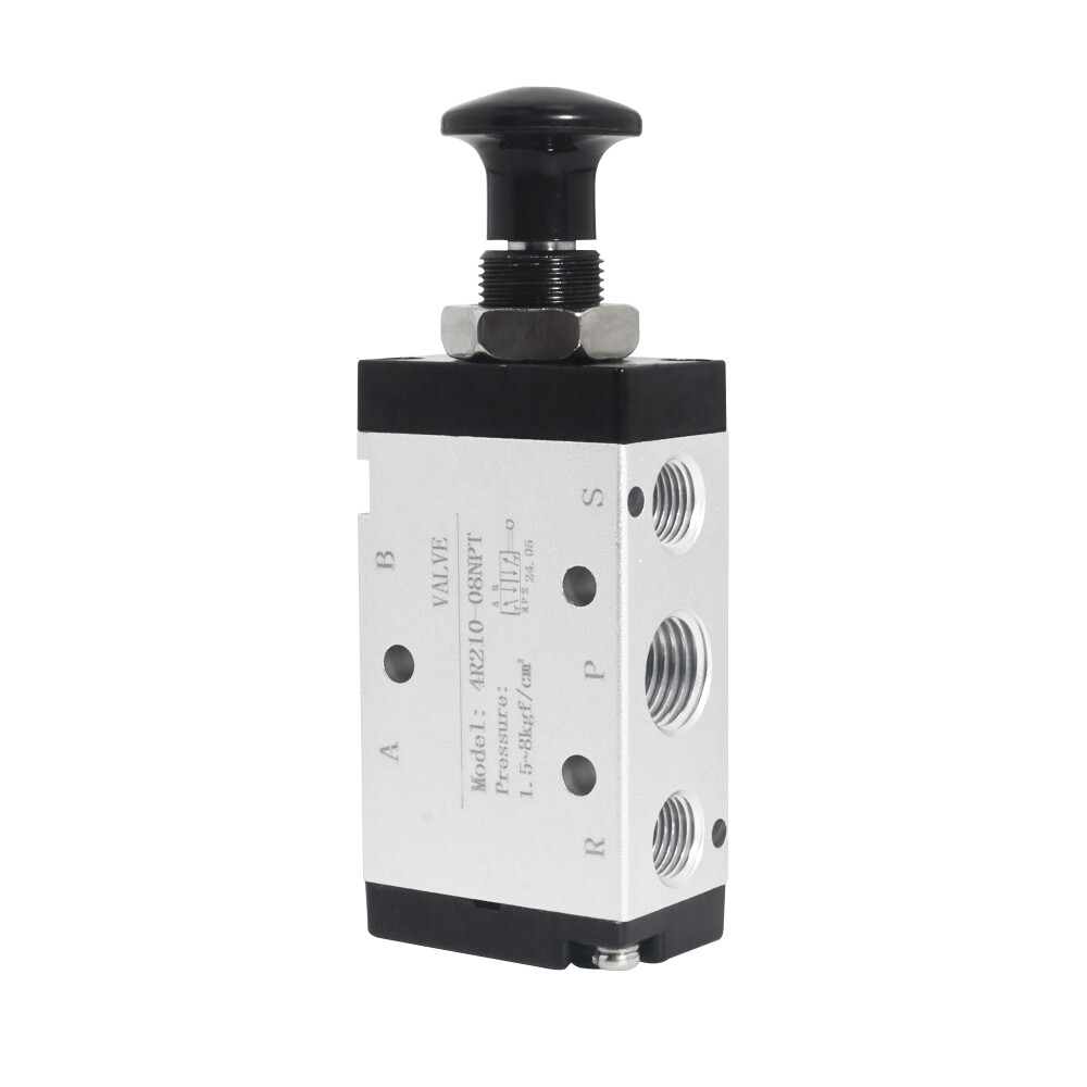 1pc 4R210-08 5 Ways 2 Position 1/4" Hand Lever Control Pneumatic Air Valve