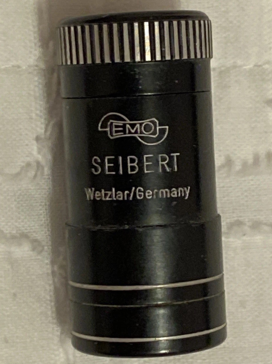 Vintage Seibert Wetzlar Germany Emoskop Pocket Loupe Scope W/ Case