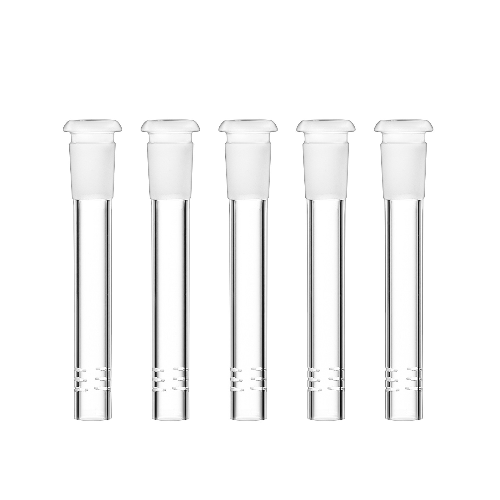 5Pcs Glass Downstem Replacement Hookah Bong Water Pipe  fit for 8/9/10/12 Bong