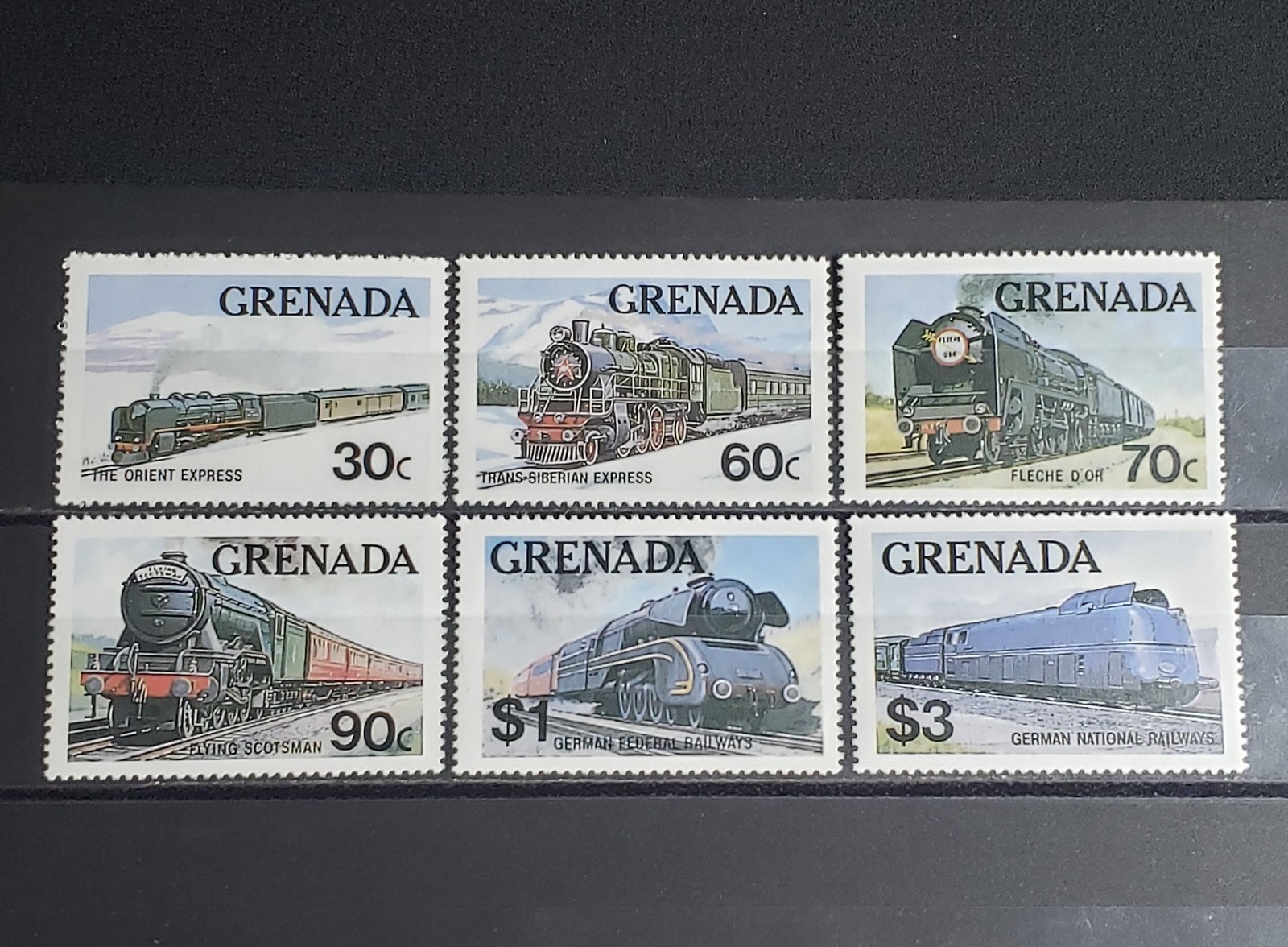 Grenada 1982 Trains MNH #1120-1125 Stamp Set