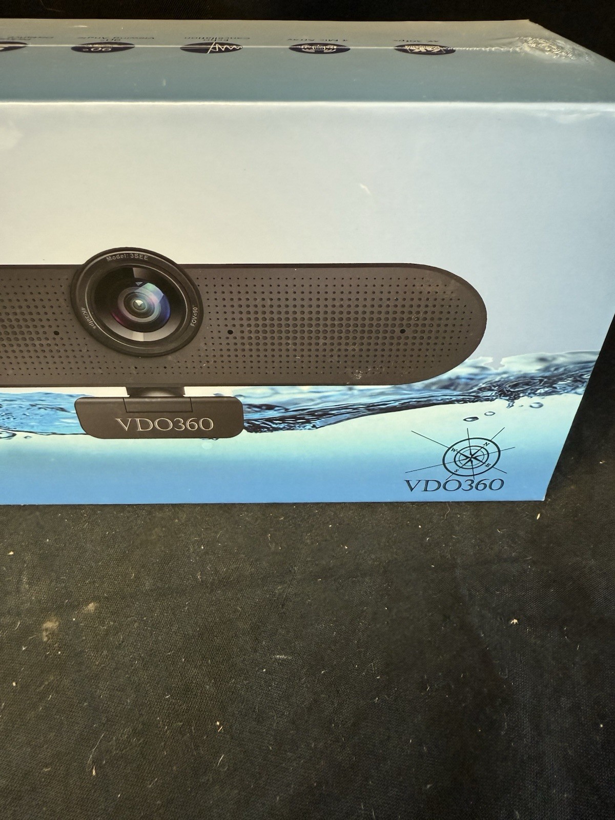 New VDO 360 3See All in 1 4K Camera w 4 Mic Array & Dual Speakers USB Computer