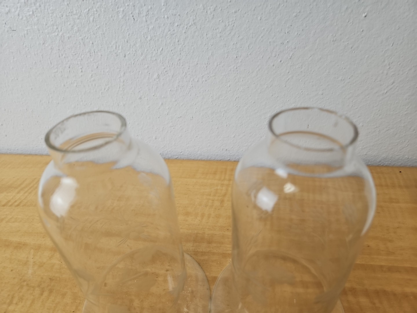 Pair Of Wallace 4640 Sterling & Glass Hurricane Candle Holders, Silver