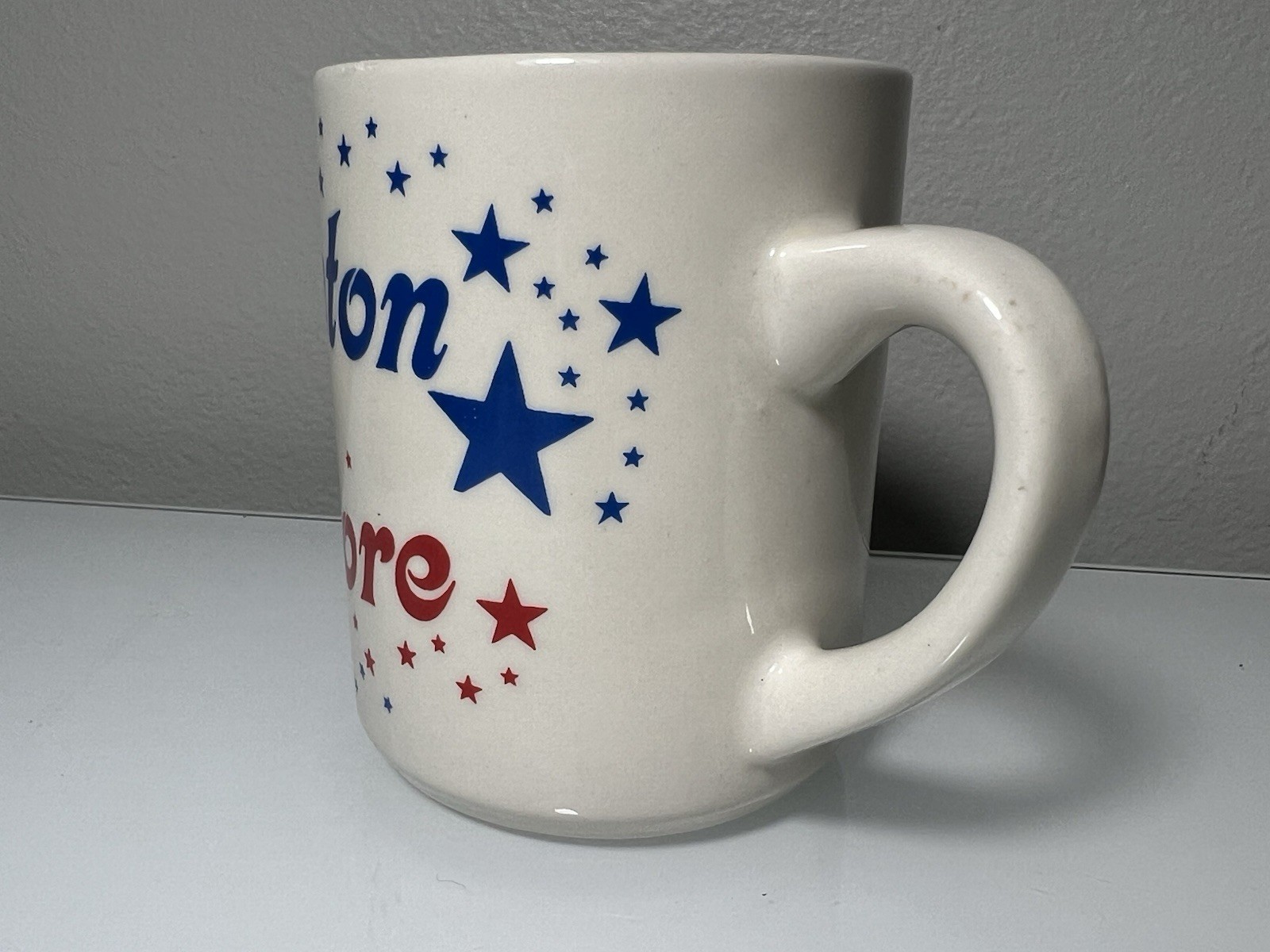 Vintage 1992 CLINTON GORE Campaign Mug Presidential Election Coffee Cup 8oz