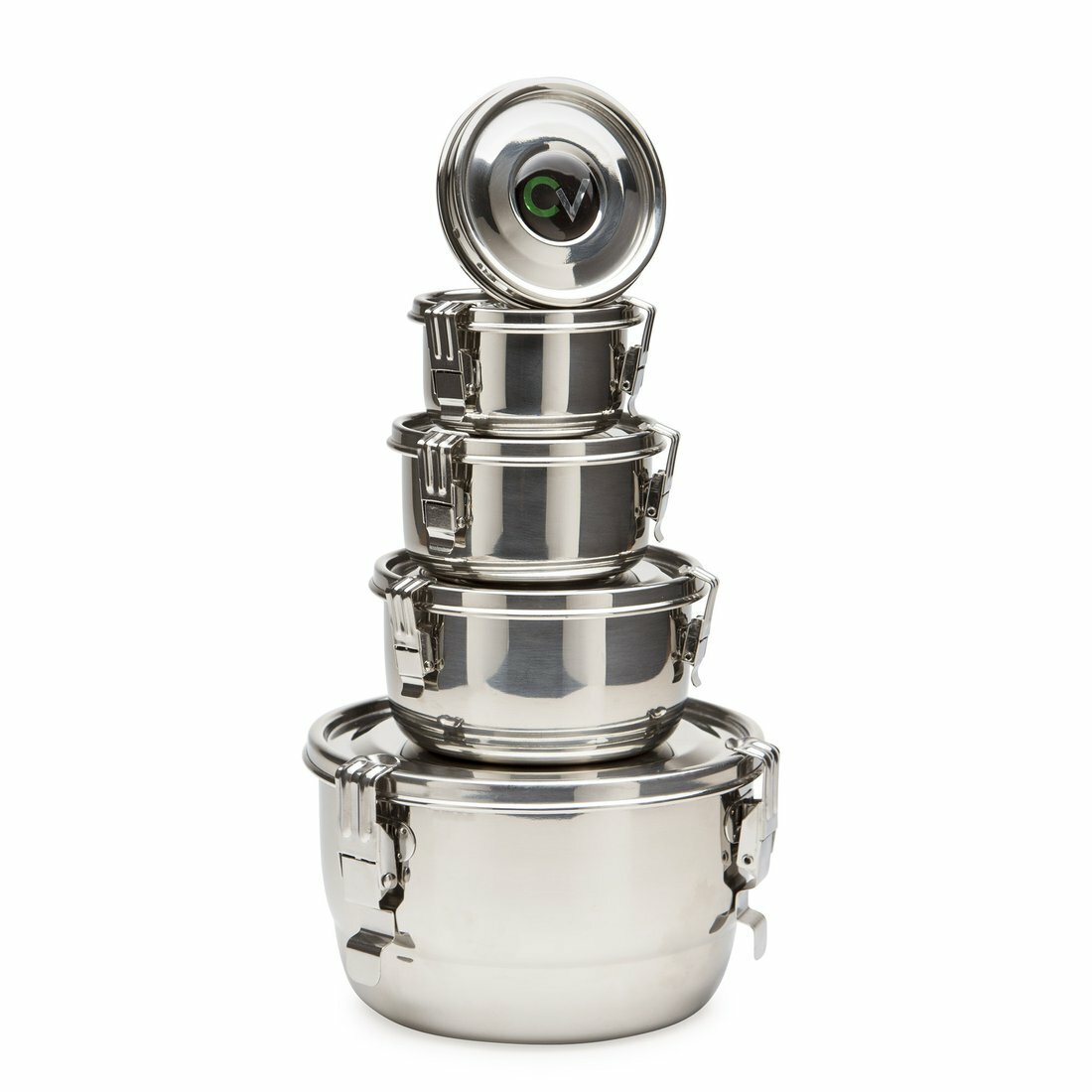 CVault 2LITER Humidity Control Airtight Stash Metal Container+ Boveda Humidipack