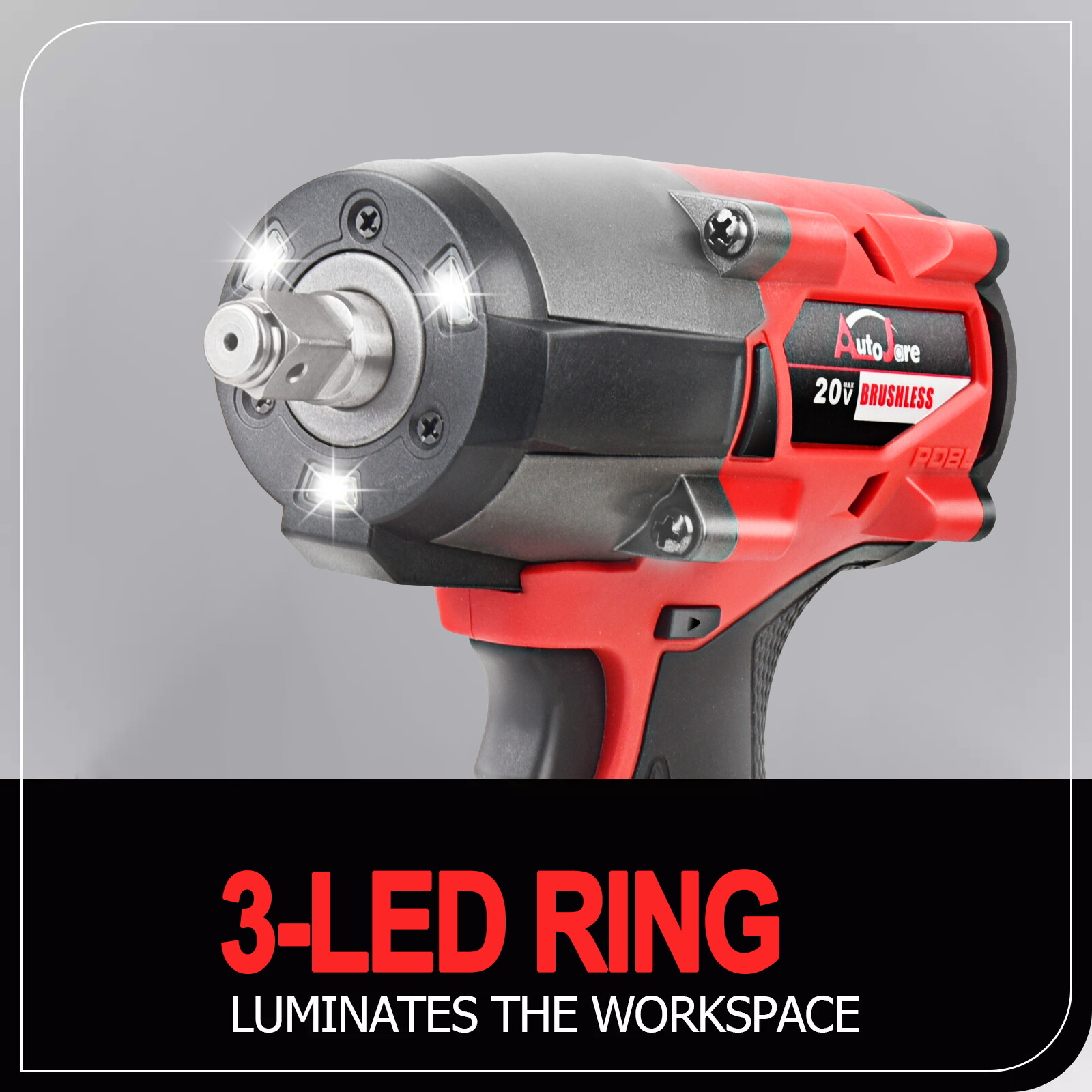 Cordless Impact Wrench for Milwaukee M18 Battery 1/2" High Torque 1500N.m