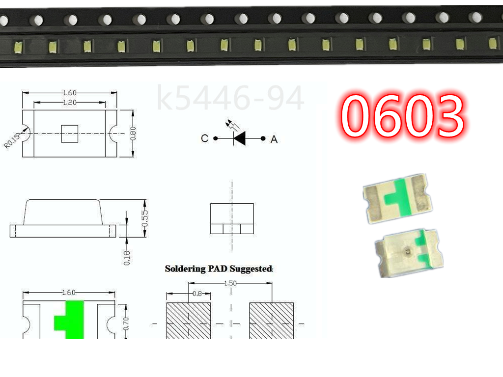 100pcs SMD LED 0402 0603 0805 1206 3528 5730 Diodes Single Chip RGB Light PCB