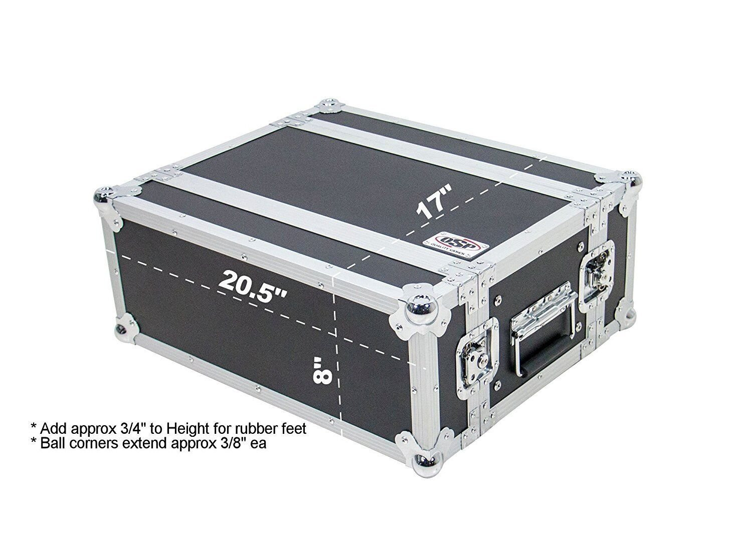 OSP Cases | ATA Road Case | 4-Space Effects Rack | 10" Deep | RC4U-10