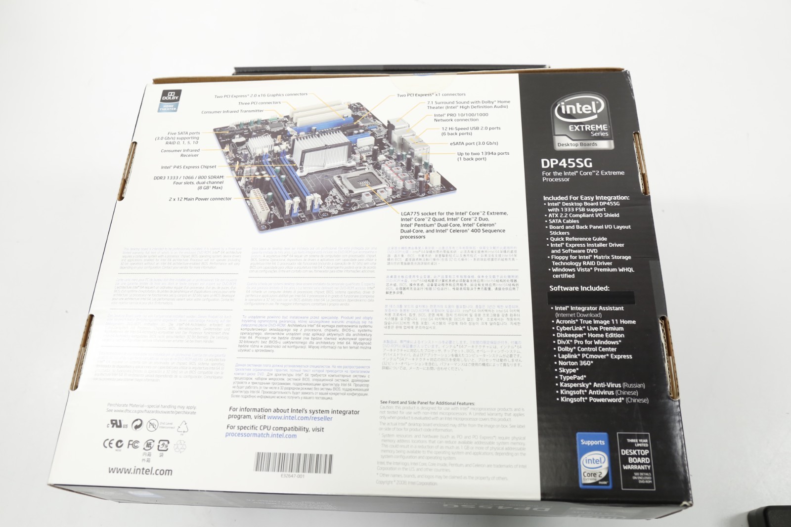 Intel Extreme DP45SG ATX Desktop Motherboard DDR3 1333MHz - FACTORY SEALED