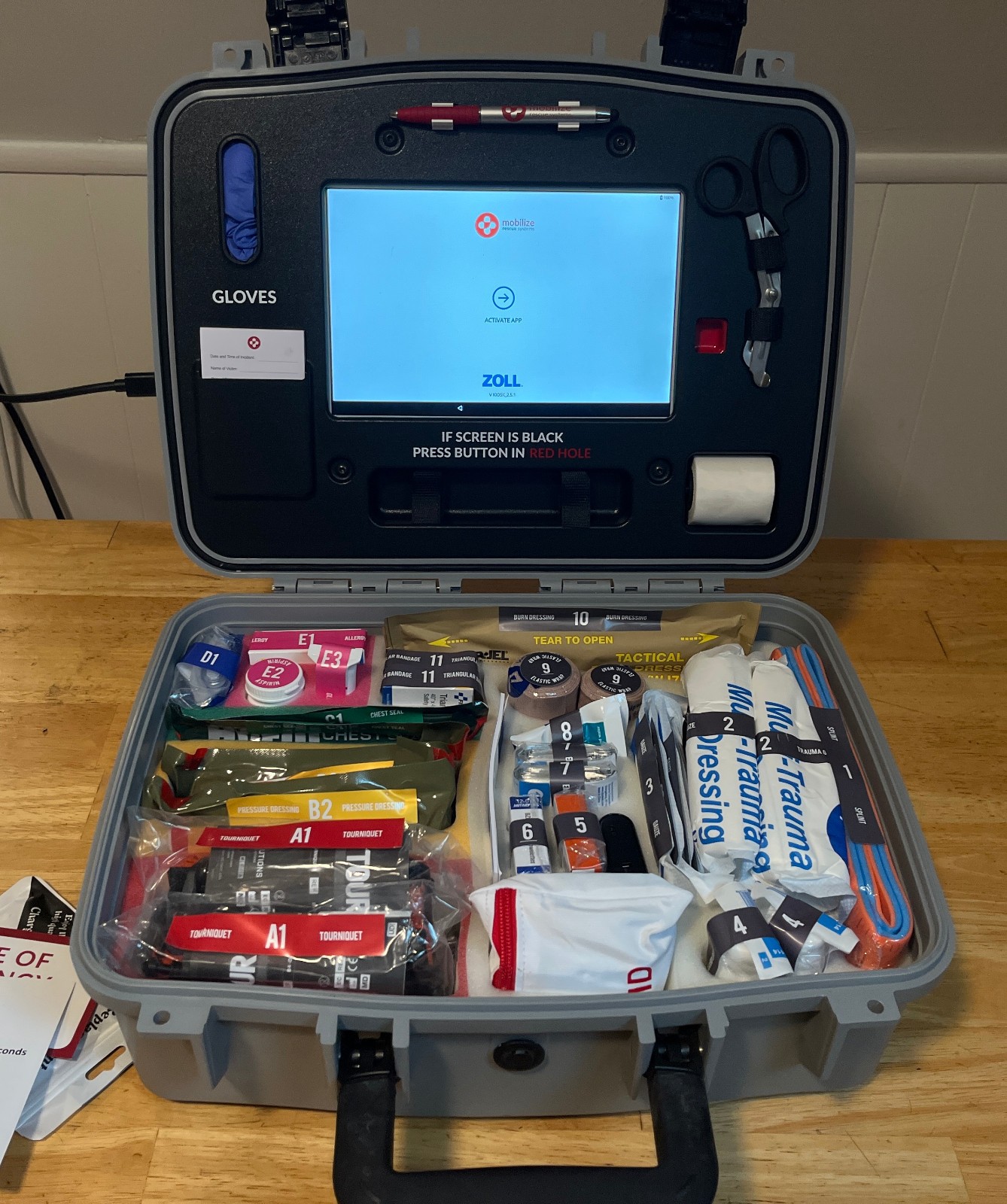 Zoll Mobilize Rescue Comprehensive Trauma Kit IFAK OSHA Protest First Aid System