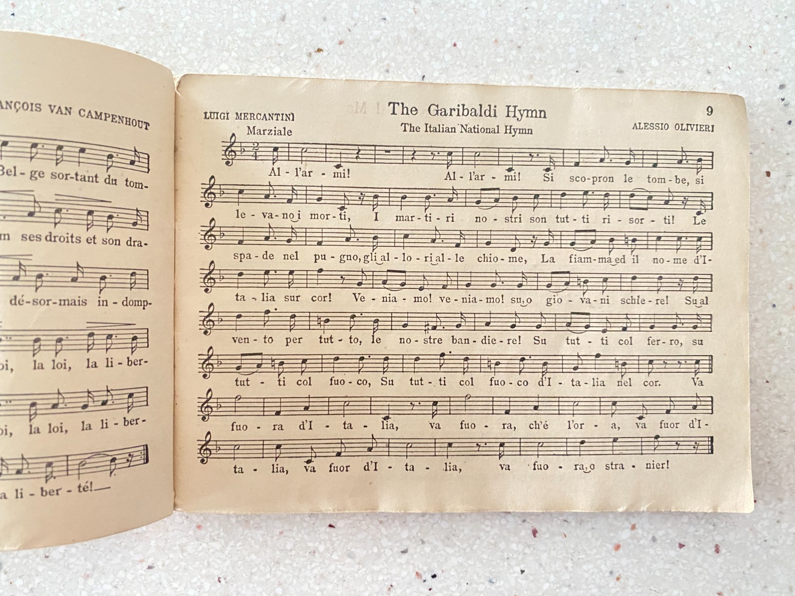Vintage Original Army Song Book U. S. 1918 Pocket Sized & Illustrated