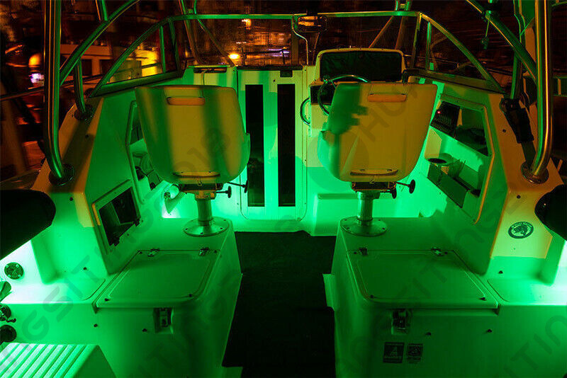 RGB LED Boat Light Deck Waterproof 12v Bow Trailer Pontoon Lights Kit Marine