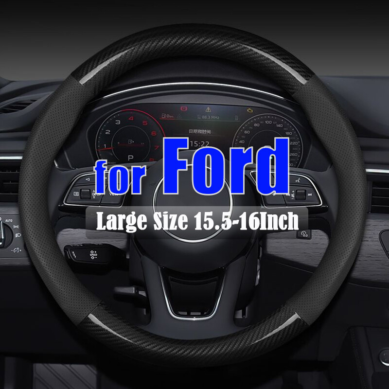Car Steering Wheel Cover Large-Size for Ford F150 F250 F350 Super Duty 15.5-16''
