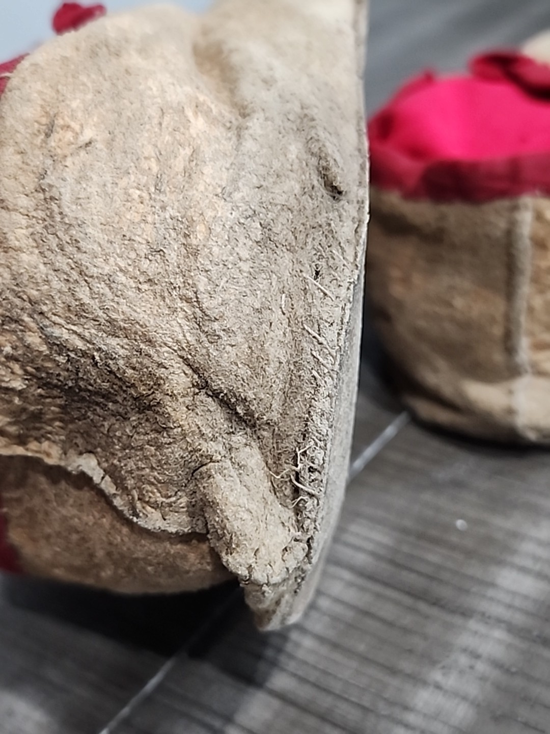 Northern Plains Moccasins with beaded Geometric Pattern Tops C.1890