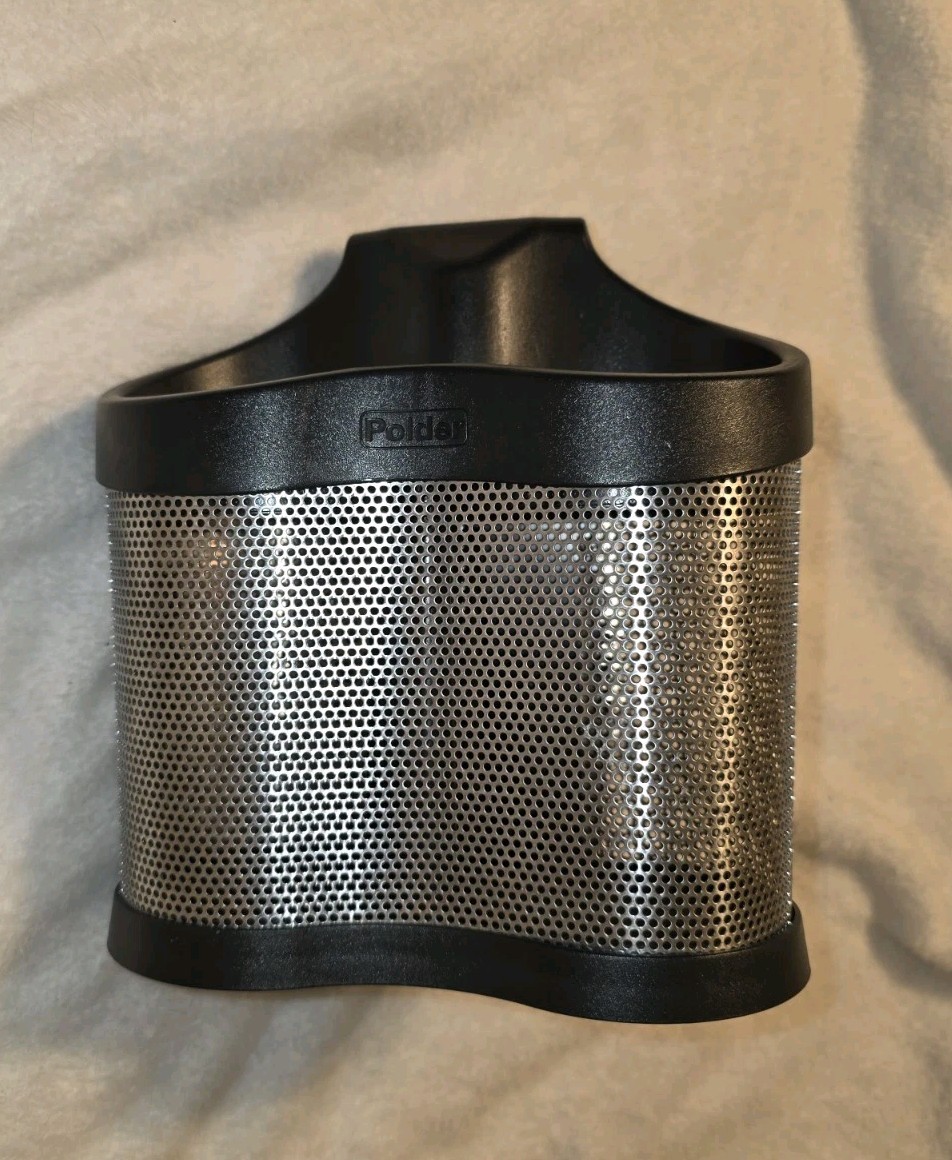 Polder Black Style Station Hot Tool Holder Bathroom Organizer