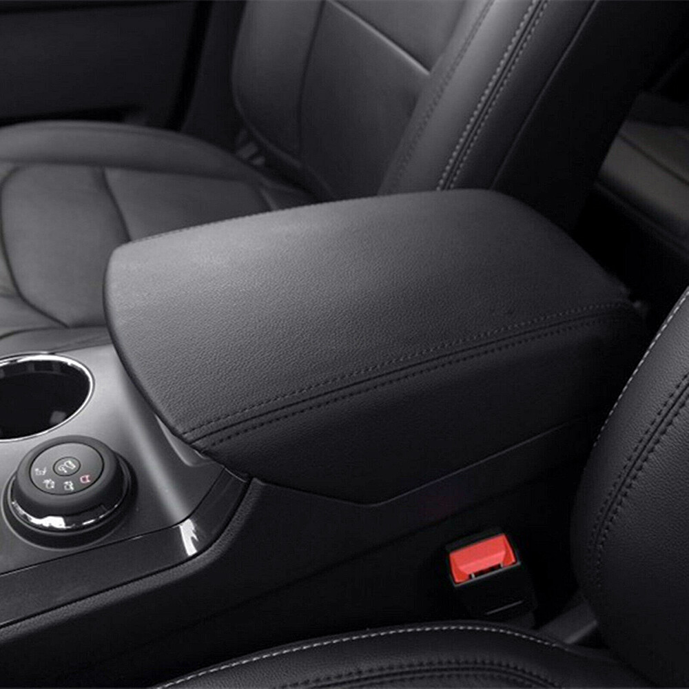 Fits 2011-2019 Ford Explorer Leather Center Console Lid Armrest Cover Black KBH