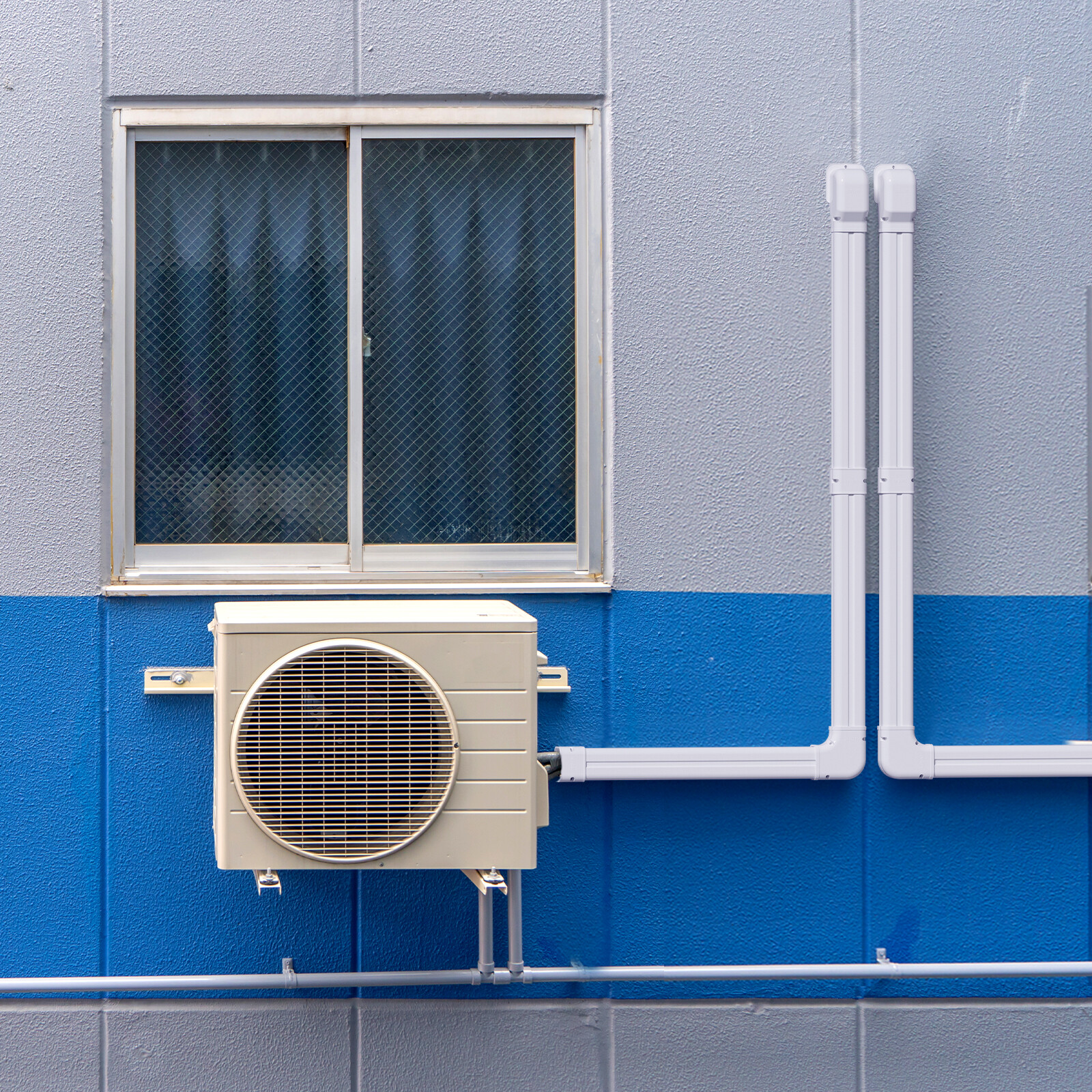 VEVOR 3" W 7.4 Ft Line Set Cover Kit for Mini Split Central Air Conditioner PVC