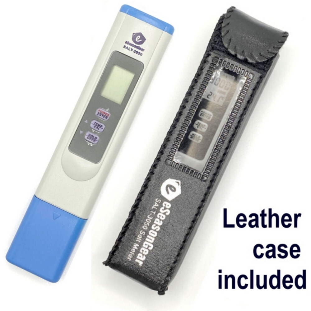 eSeasongear SALT-3050 Waterproof Salinity NaCl Salt Meter Tester for Pool & Pond