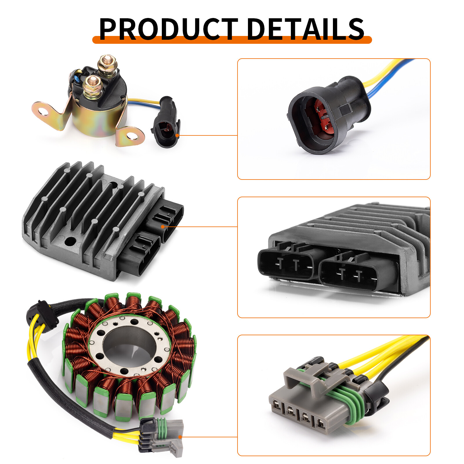 2011 2012-2017 for Polaris Ranger 800 Stator & Rectifier & Starter Relay Gasket