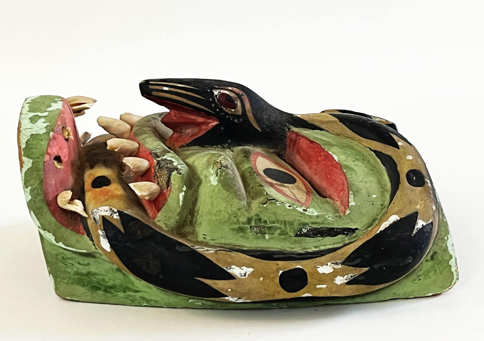 VTG VICTORIANO SALGADO URUAPAN MICHOACAN FECUNDIDAD DIABLO SNAKE WOOD MAQUE MASK