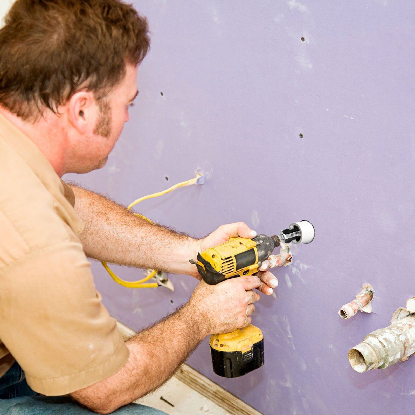 3pcs Integrated Internal & External Pipe Threading Tool PVC Pipe Threader Kit