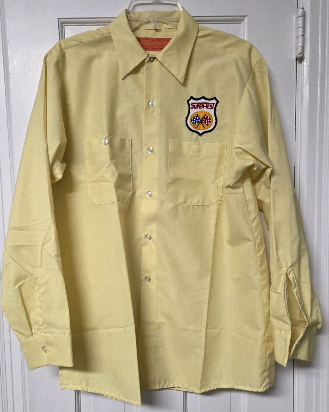 VINTAGE RARE SUPERTEST GASOLINE UNIFORM SHIRT GAS STATION MOTOR OIL