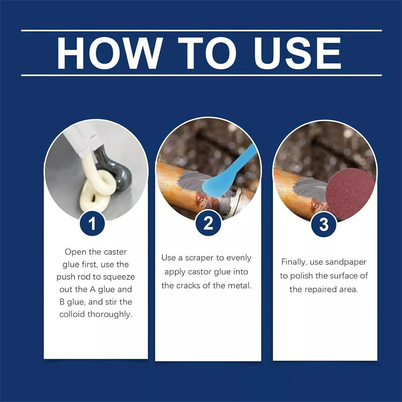 Strong Foundry Glue, High Temperature Resistant Casting Repair,Metal Repair Glue