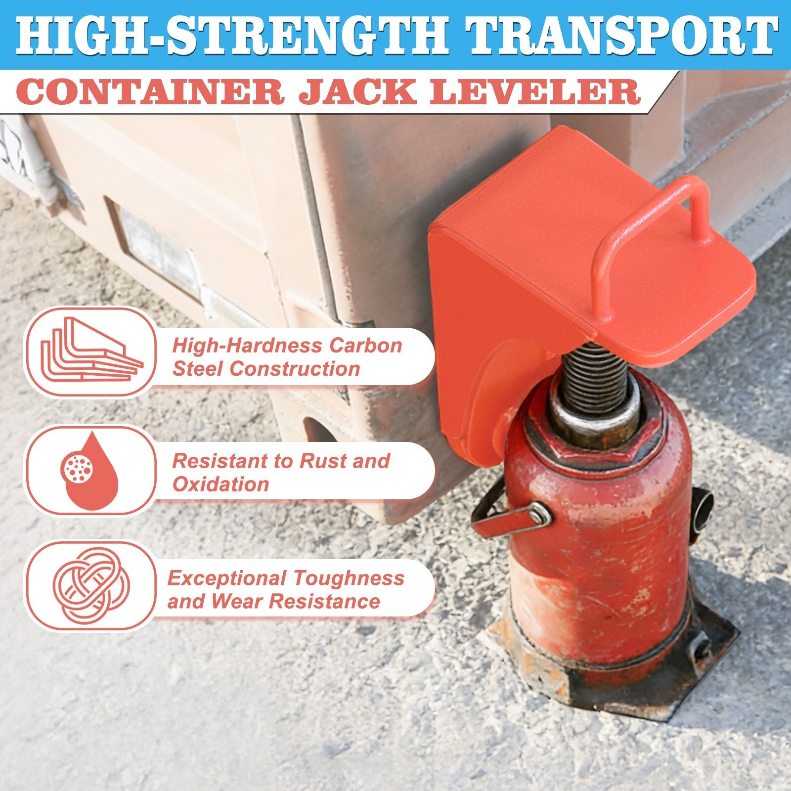 2Pack New upgrade Superior Shipping Container,Jack Lug,Jack Leveling Attachment