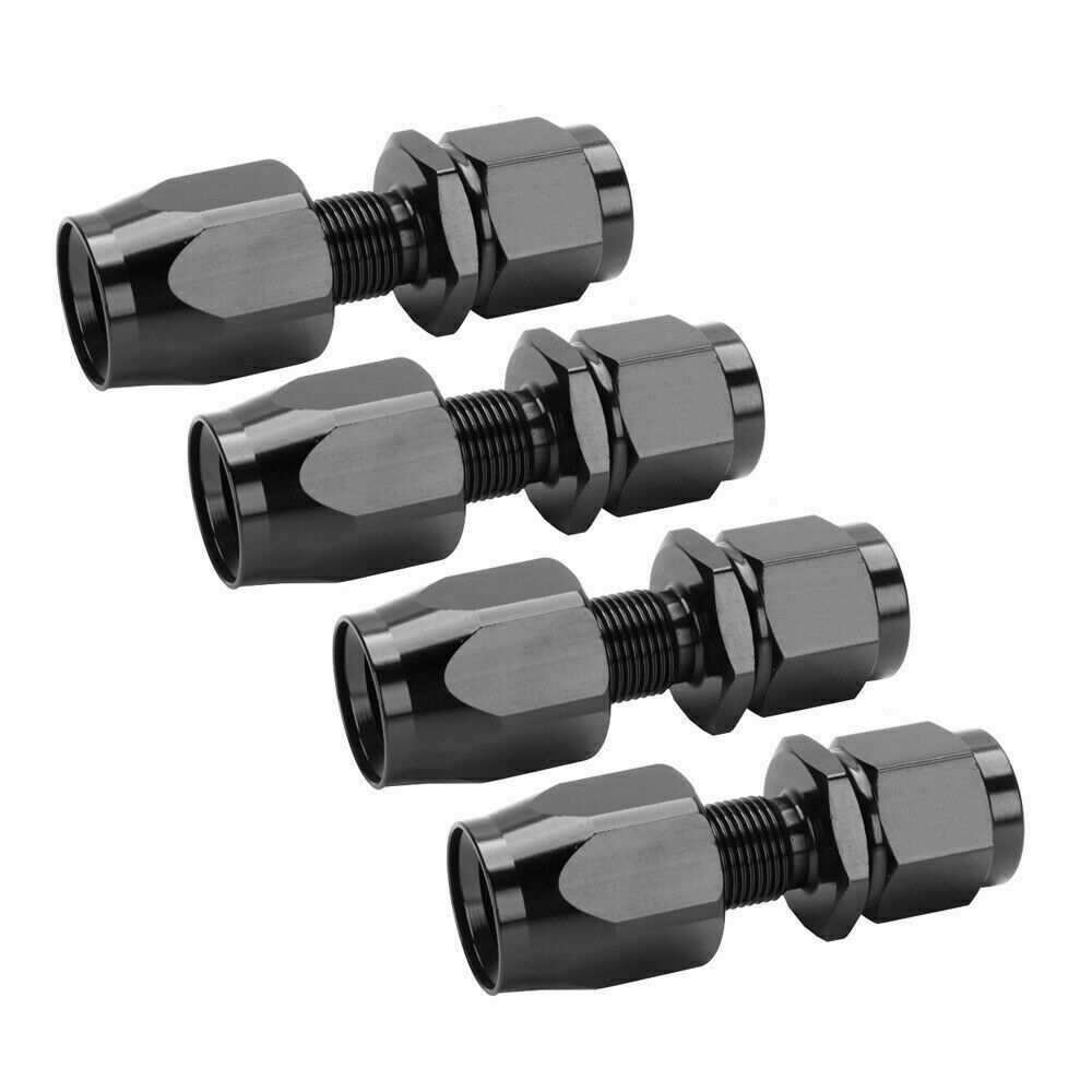 4pcs 4AN/6AN/8AN/10AN/12AN Straight Swivel Hose End Fitting Adaptor For CPE Hose