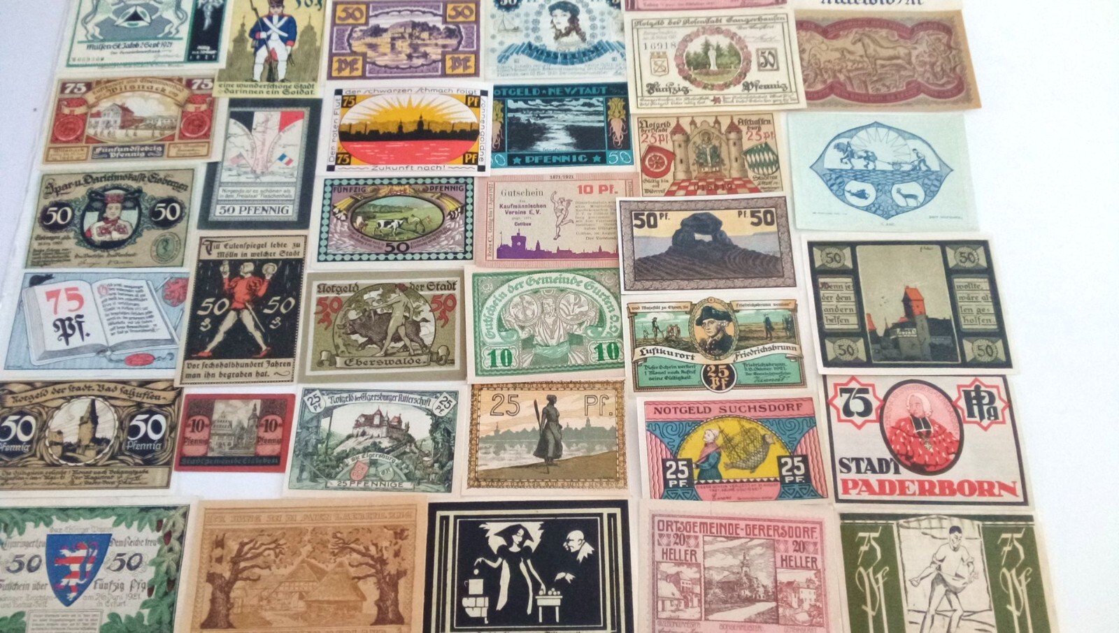 LOT(S) of 10 DIFF HI END NOTGELD BILZ! SALE of VAST COLLECTION! VOLUME DISCOUNTS