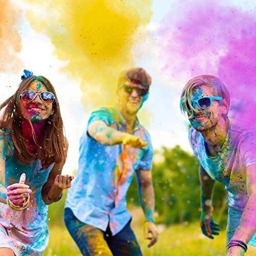 Color Blaze Color Powder Balls - 8 Pre-Filled Color Powder Mesh Balls - 8 Colors