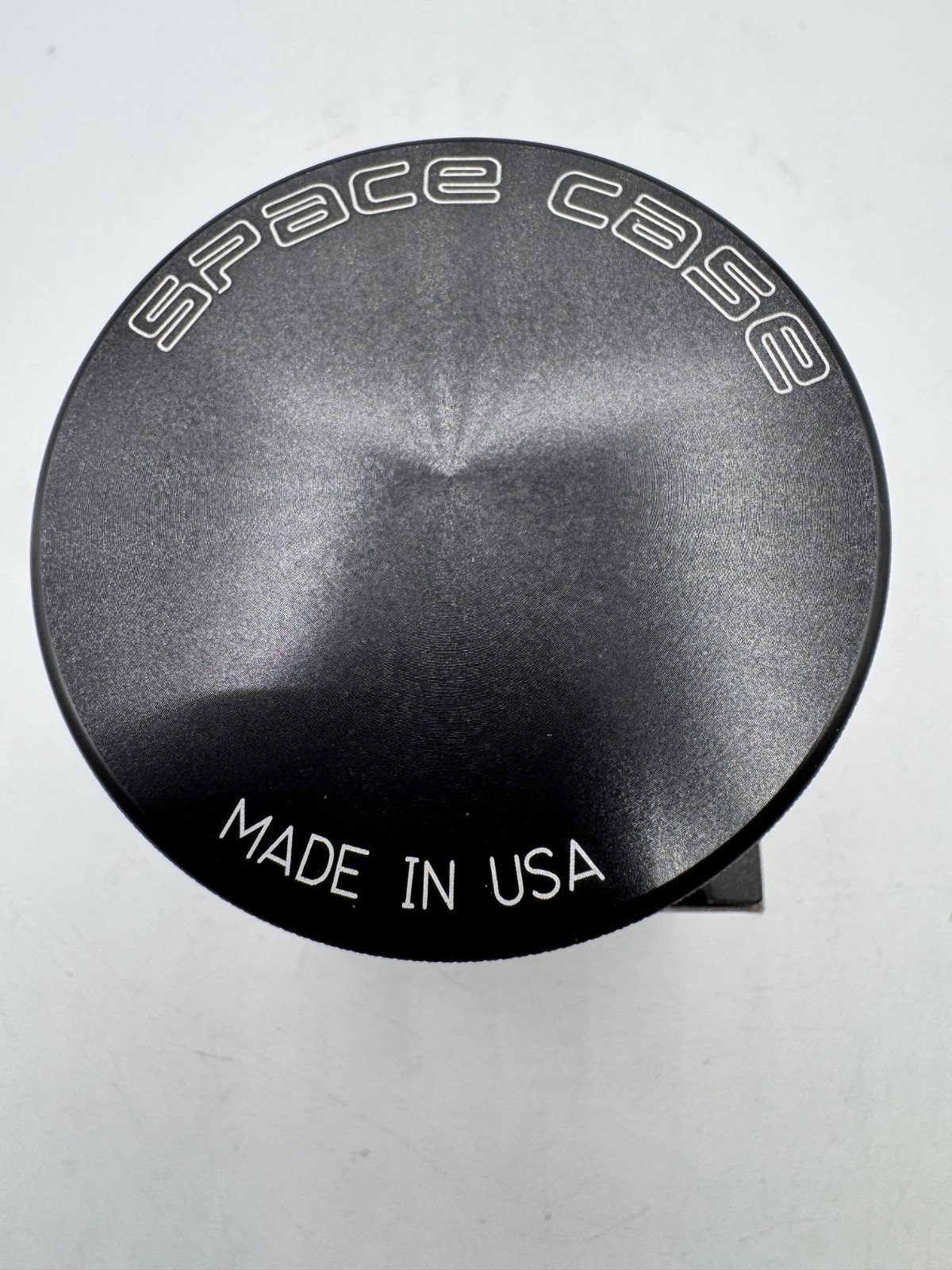 Space Case Magnetic Herb Grinder - Matte Black Aluminum - 4 pc Medium