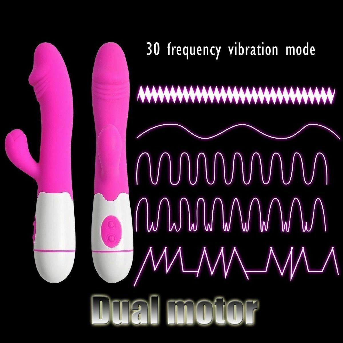 Multispeed Vibrator G Spot Dildo Rabbit Female Adult Sex Toy Massager Waterproof
