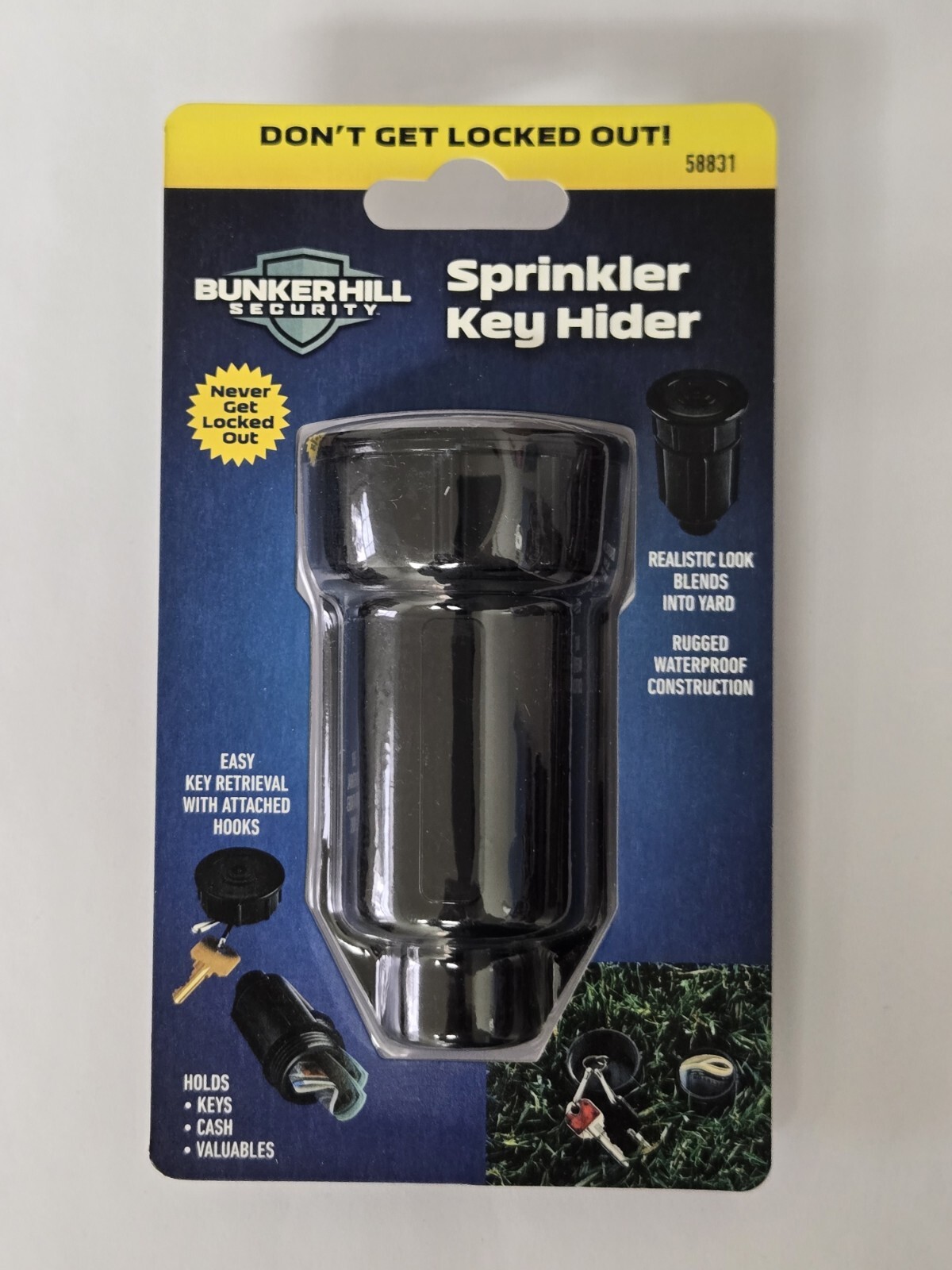 Hide A Key Sprinkler Head Key Holder Outdoor Garden Yard Key Hider *NEW