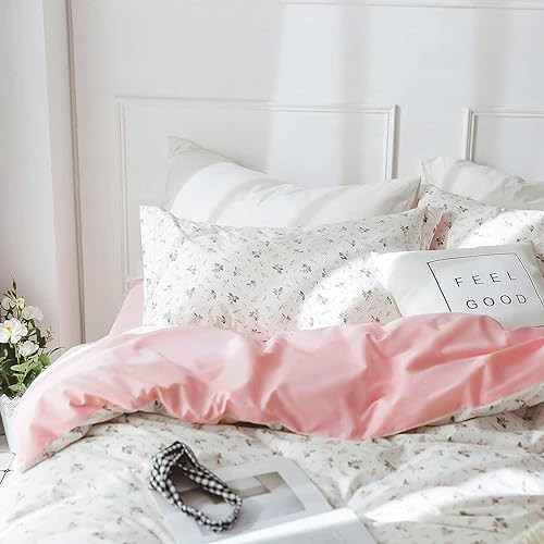 Floral Size Comforter Set, Pink White Queen Pink White Floral Comforter Set
