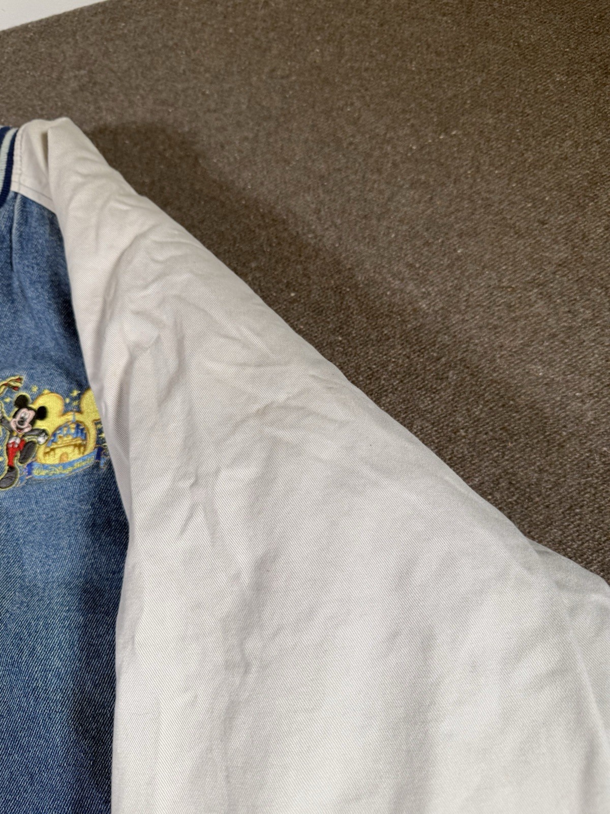 Vintage Walt Disney The Happiest Celebration On Earth Jacket Men’s Size XL Denim