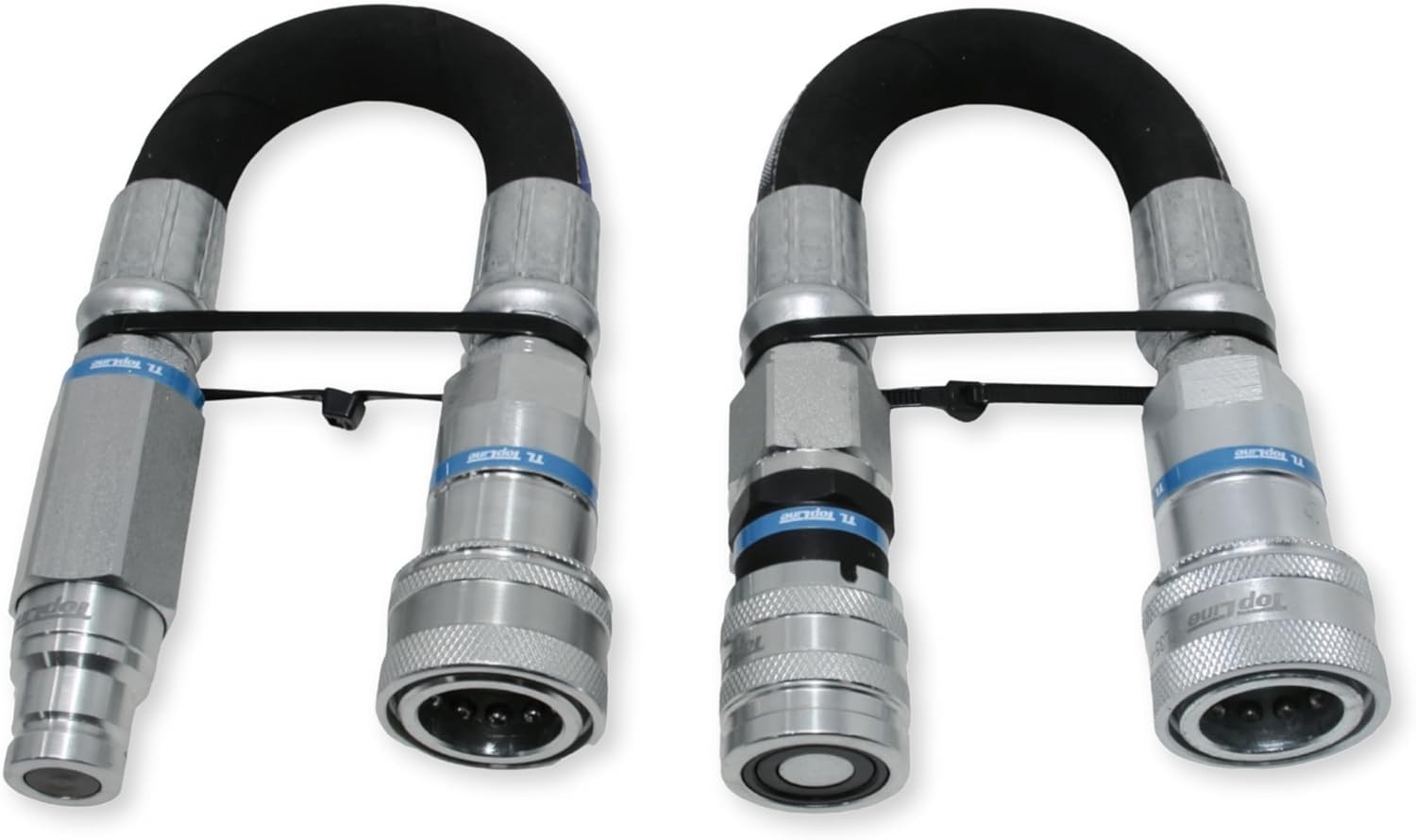 Adapter Set Flat Face to AG Coupler 3/8 ISO 16028 to 1/2 ISO 5675 TL110