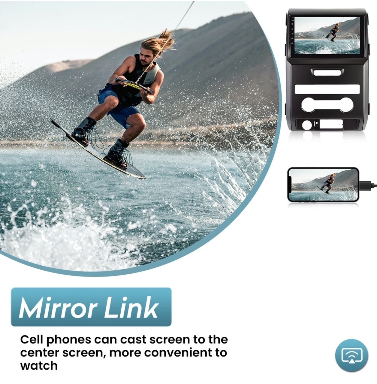 Ford F150 2009-2014 Apple Carplay Android 14 4+32G Car Stereo Radio HEAD UNIT B