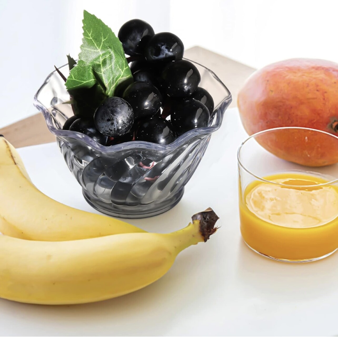 5 oz Clear Plastic Dessert Dish Ice cream Cups Yogurt Bowls