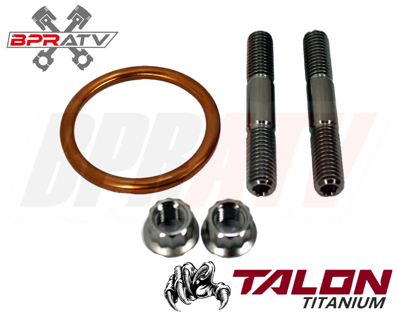 TRX400EX TRX 400EX Exhaust Studs Titanium Head Pipe Bolts Gasket Upgrade Kit Set