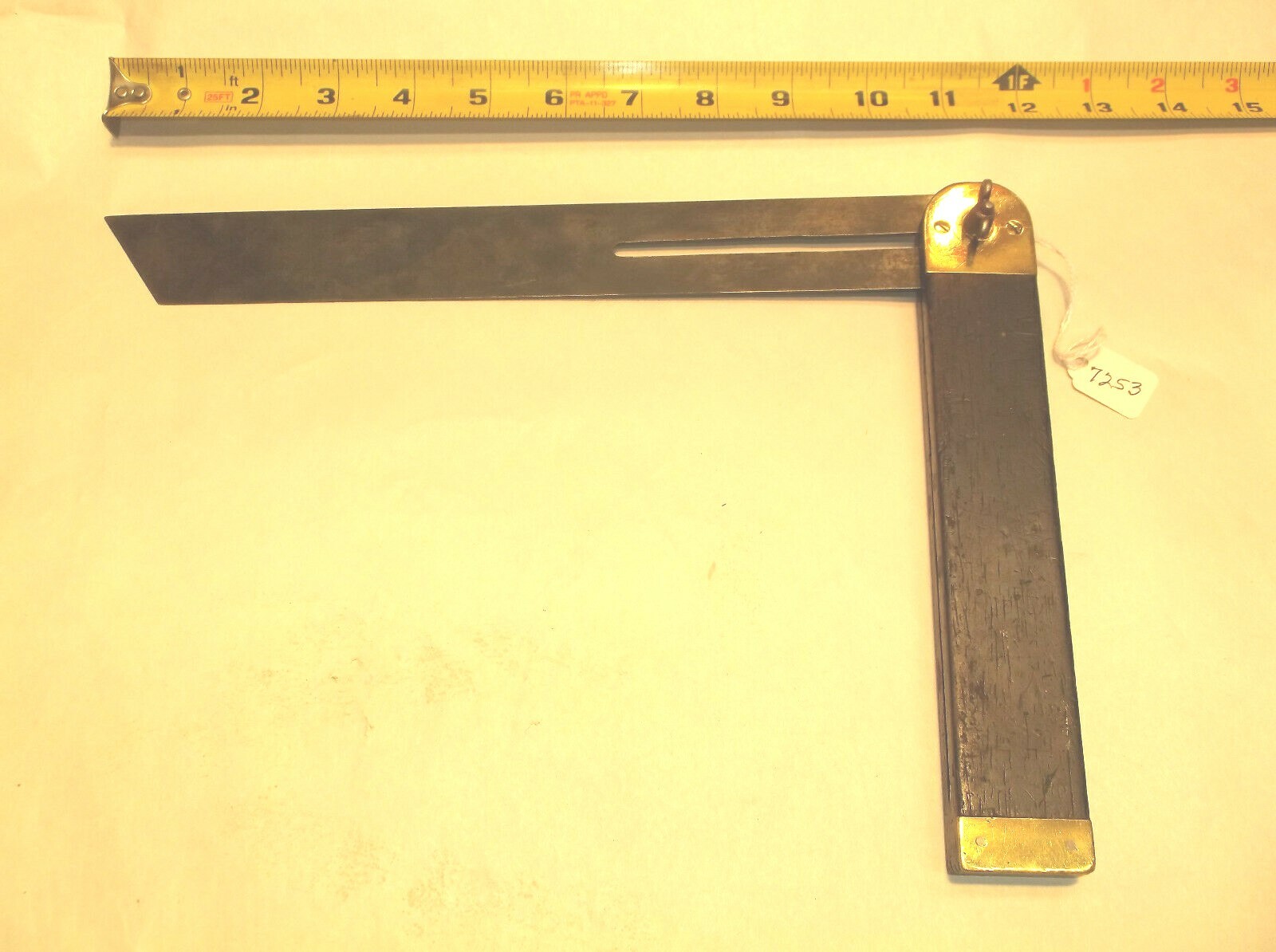 Sliding T Bevel, Vintage Woodworkers 10" Long Blade Carpenters Sliding T Bevel