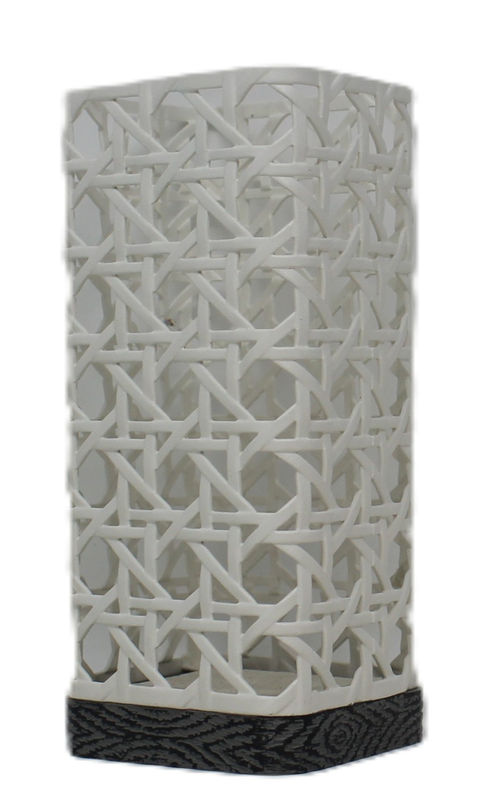 Bath & Body Works White Caned Wicker Gentle Foam Foaming Soap Holder Brand New